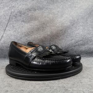 Neil Martin Shoe Men 9 Loafer Fringe Leather Classic Slip On Winston Italy Black